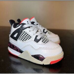Air Jordan 4 Retro Flight Nostalgia BQ7670-116 TD Toddler Baby Boy Size 5C